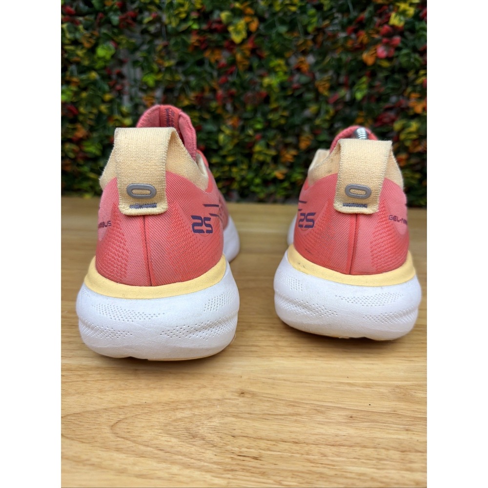Asics Gel-Nimbus 25 Running Shoes Sneakers 1012B356 Orange Yellow Womens 7.5 GUC - Picture 5 of 12